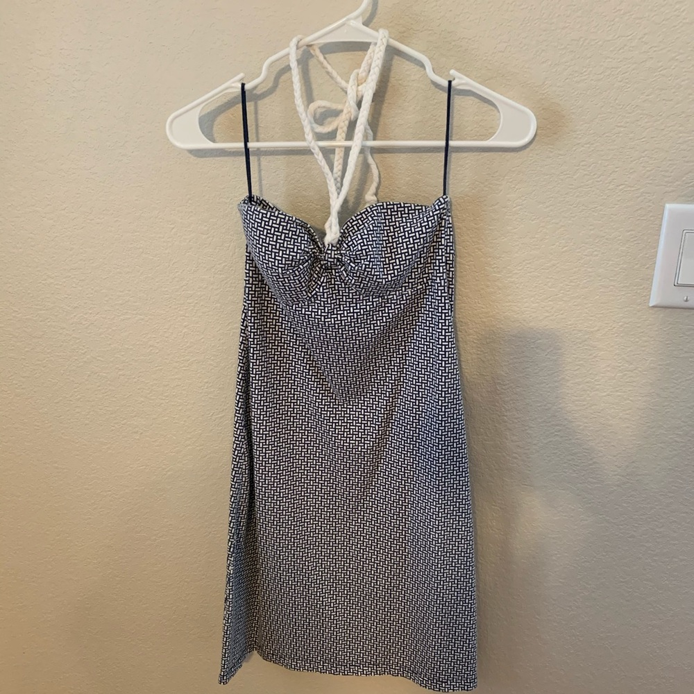 Tommy Bahama Navy Rope Halter Dress